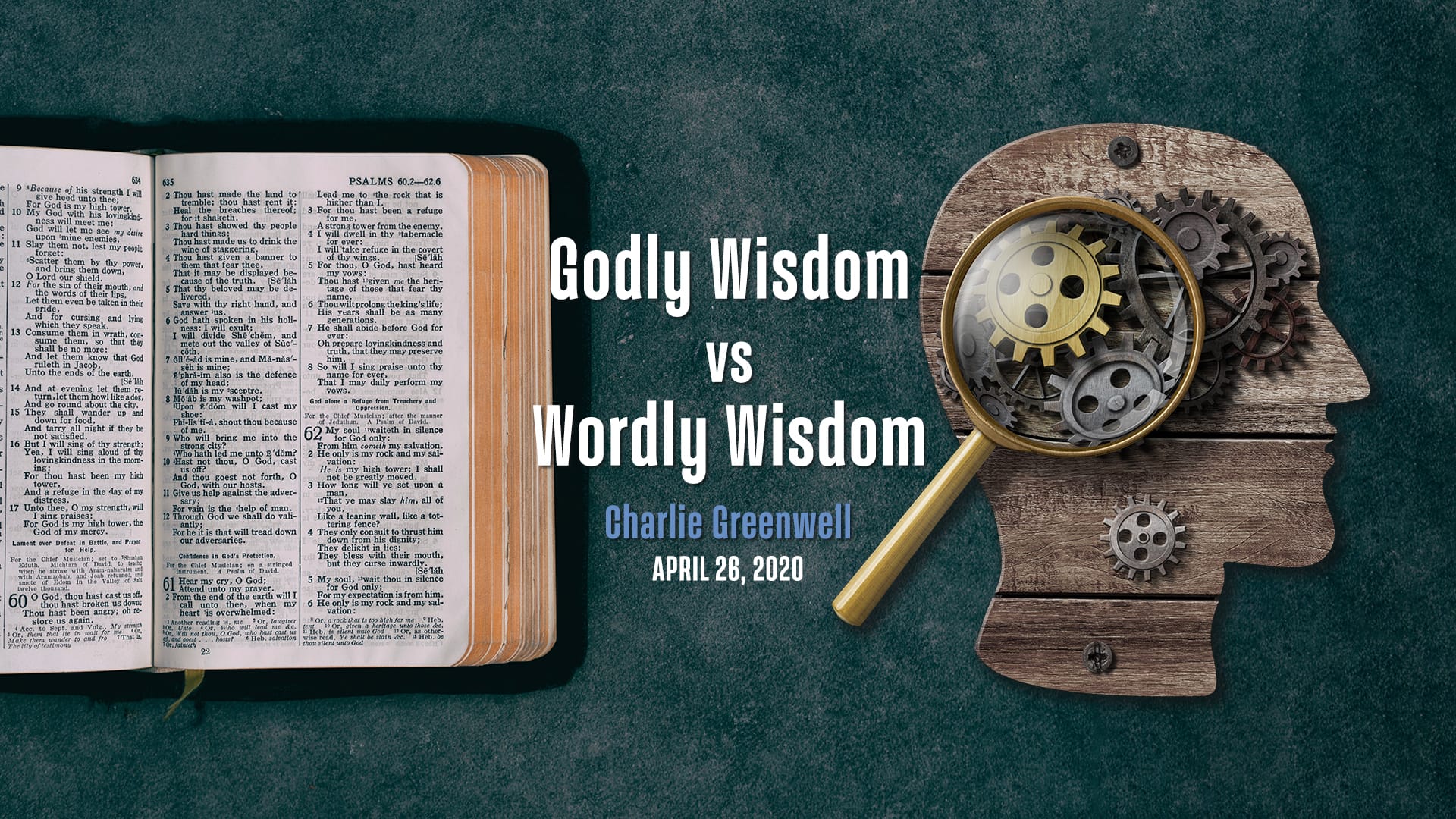 Godly Wisdom Vs Worldly Wisdom Grace Church Of Tallahassee